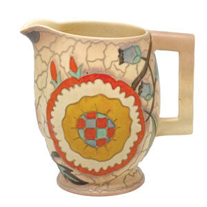 Art-Deco-Carlton-Ware-Tube-Lined-Jug-With-Stylised-Flowers-1930 Art Deco Carlton Ware Tube Lined Jug With Stylised Flowers 1930