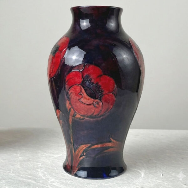 Art Nouveau Period Flambé Big Poppy William Moorcroft Vase C1920