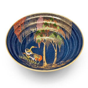 Carlton Ware Chinoiserie Bleau Royale Bowl New Stork C1930