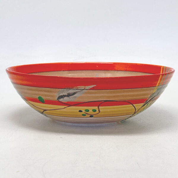 Clarice-Cliff-Bizarre-Kelverne-Hand-Painted-Art-Deco-Bowl-C1930-1 Clarice Cliff Bizarre Kelverne Hand Painted Art Deco Bowl C1930