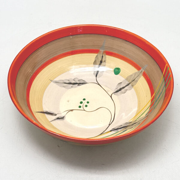 Clarice-Cliff-Bizarre-Kelverne-Hand-Painted-Art-Deco-Bowl-C1930-2 Clarice Cliff Bizarre Kelverne Hand Painted Art Deco Bowl C1930