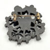 Dublin Bog Oak Victorian Brooch C1800's Saul Samuel