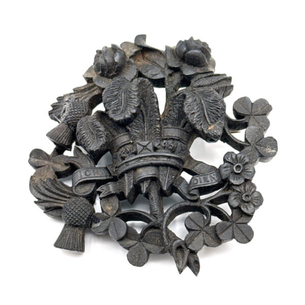 Dublin Bog Oak Victorian Brooch C1800's Saul Samuel