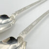 Hallmarked Silver Pair Salad Servers Sheffield 1938