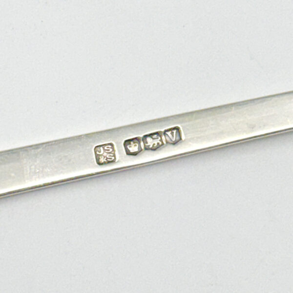 Hallmarked Silver Pair Salad Servers Sheffield 1938