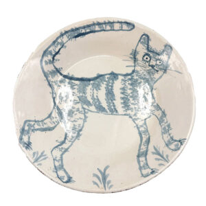Hylton Nel Blue and White Cat Bowl 1993-