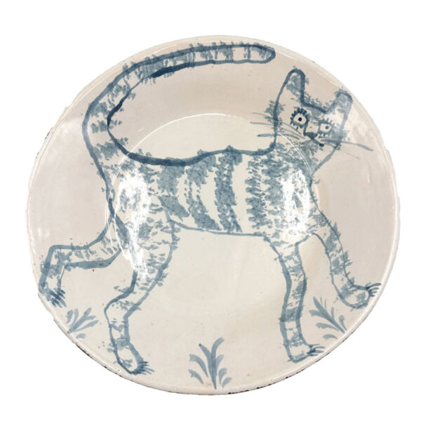 Hylton Nel Blue and White Cat Bowl 1993-