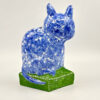 Hylton Nel Blue and White Cat On A Green Diamond Base 1993-