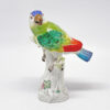 Meissen Model Of A Parrot On Trunk 20th