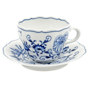 Meissen Onion Pattern Tea Duo 20th