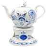 Meissen Onion Pattern Tea Pot On Trivet Warmer