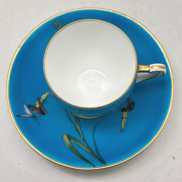 Minton-Cabinet-Tea-Duo-Birds-Feeding-C1873-3 Minton Cabinet Tea Duo Birds Feeding C1873