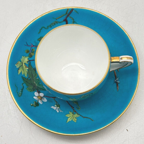 Minton-Cabinet-Tea-Duo-Pair-Of-Birds-C1873-2 Minton Cabinet Tea Duo Pair Of Birds C1873