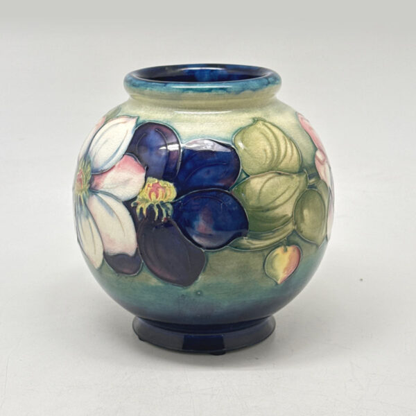 Moorcroft Clematis Pattern Vase 9cm