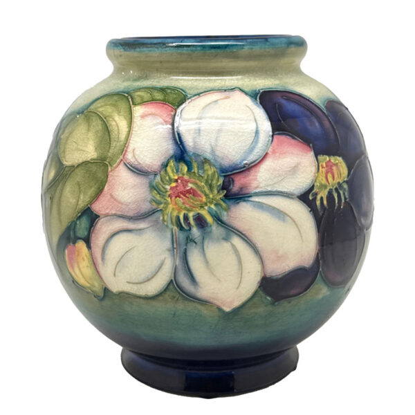 Moorcroft Clematis Pattern Vase 9cm