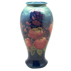 Moorcroft Finches Vase Designed By Sally Tuffin C1980