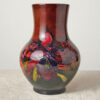 Moorcroft Flambe Orchid Pattern Bulbous Vase C1950
