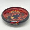 Moorcroft-Flambe-Orchid-and-Spring-Flowers-Pattern-Inverted-Rim-Bowl-1950-2 Moorcroft Flambe Orchid and Spring Flowers Pattern Inverted Rim Bowl 1950