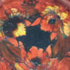 Moorcroft-Flambe-Orchid-and-Spring-Flowers-Pattern-Inverted-Rim-Bowl-1950-3 Moorcroft Flambe Orchid and Spring Flowers Pattern Inverted Rim Bowl 1950