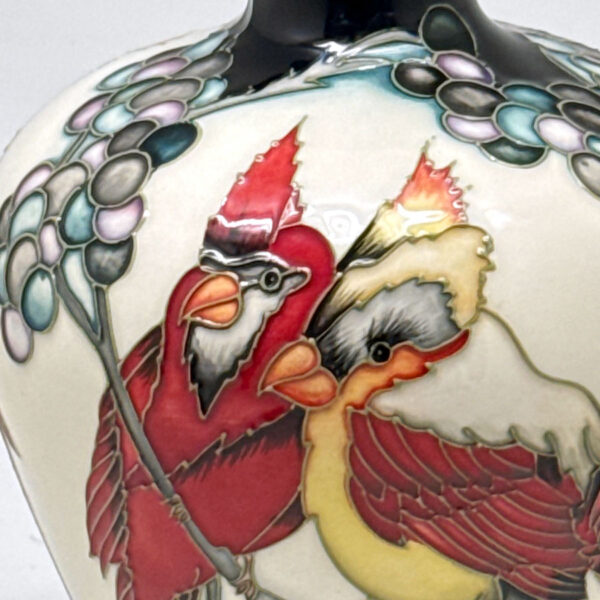Moorcroft Pottery Birds Of Paradise Vase Limited Edition