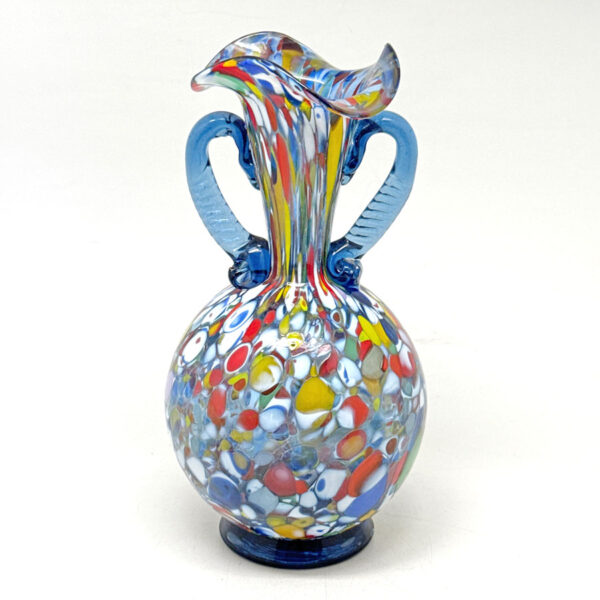 Murano Millefiori Patchwork Vase  20th 19.5cm