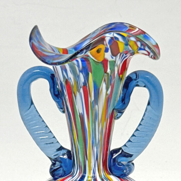 Murano Millefiori Patchwork Vase  20th 19.5cm