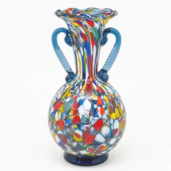 Murano Millefiori Patchwork Vase  20th 20.5cm