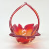 Murano Somerso Red Flame Glass Centre Piece Bowl C1970