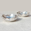 Pair Hallmarked Silver Bon Bon Dishes Birmingham 1944