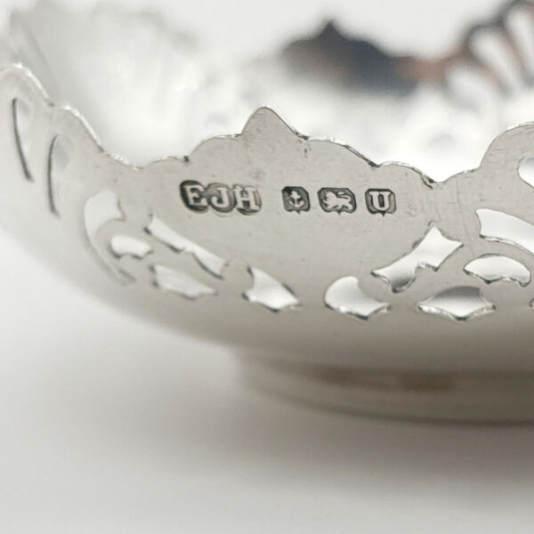 Pair Hallmarked Silver Bon Bon Dishes Birmingham 1944