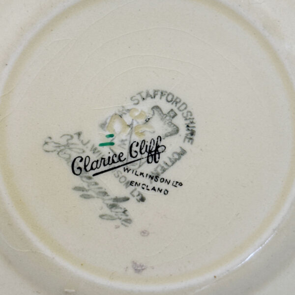 Rare Clarice Cliff Bizarre Forest Glen Hexagonal Plate C1935