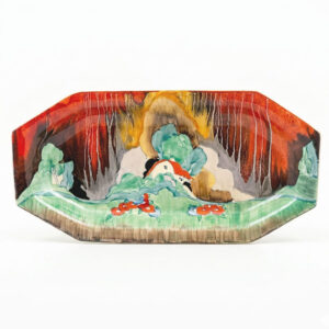 Rare Clarice Cliff Bizarre Forest Glen Sandwich Plate C1935