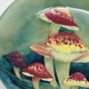 Rare William Moorcroft Claremont Toadstool Plate C1913