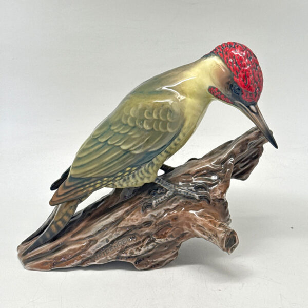 Rosenthal Green Wood Pecker Green Chest Figurine 20th