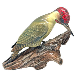 Rosenthal Green Wood Pecker Green Chest Figurine 20th