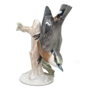 Rosenthal Nuthatch Bird On Branch Figurine 20th