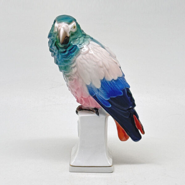 Rosenthal Parrot On Wreath Plinth Figurine 20th C1923