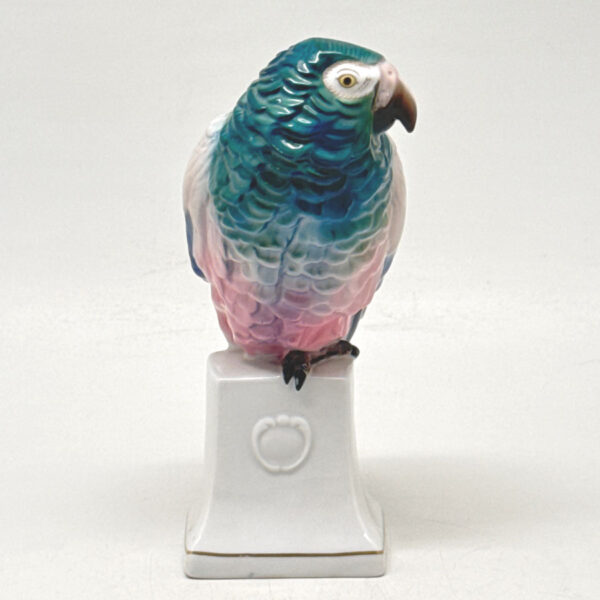 Rosenthal Parrot On Wreath Plinth Figurine 20th C1923