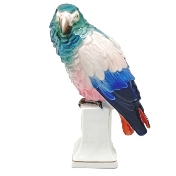 Rosenthal Parrot On Wreath Plinth Figurine 20th C1923