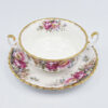 Royal Albert Autumn Roses Soup Coupe and Saucer
