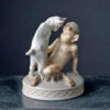 Royal Copenhagen Faun With Goat Figurine 498
