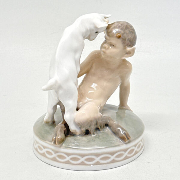 Royal Copenhagen Faun With Goat Figurine 498