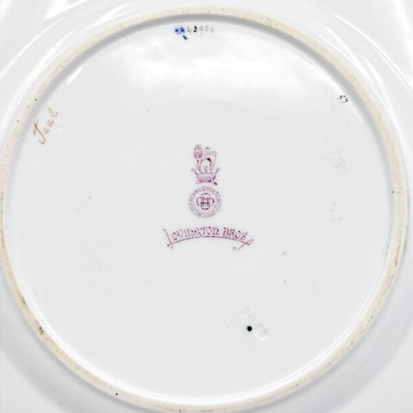 Royal Doulton Cabinet Plate Hand Painted Birds By River  C1890
