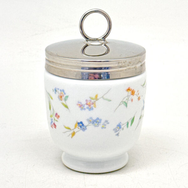 Royal Worcester Porcelain Egg Coddler Spring Flowers 8cm