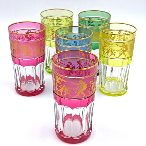 Val-St-Lambert-Set-Of-6-Crystal-Danse-De-Flore-Tumblers-1 Val St Lambert Set Of 6 Crystal Danse De Flore Tumblers