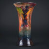 William Moorcroft Leaf And Berry Flambe Glaze Trumpet Vase C1928