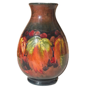 William Moorcroft Leaf And Berry Flambe Glaze Vase C1928