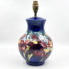 William Moorcroft Orchid And Spring Flowers Tall Lamp Base  C1928