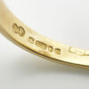 18CT-Gold-Sapphire-and-Diamond-Crossover-Ring-Birm-1978-6 18CT Gold Sapphire and Diamond Crossover Ring Birm 1978