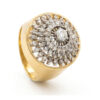 18ct-Gold-Diamond-Cluster-Cocktail-Ring-2 18ct Gold Diamond Cluster Cocktail Ring